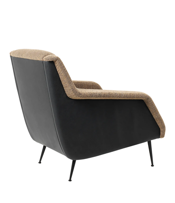 Gubi  CDC.1 Lounge Stoel Gubi Boucle 05 bruin, zwart poten