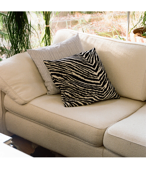 Artek  Zebra Kussenhoes brown - off white