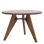 Guéridon Table oiled walnut