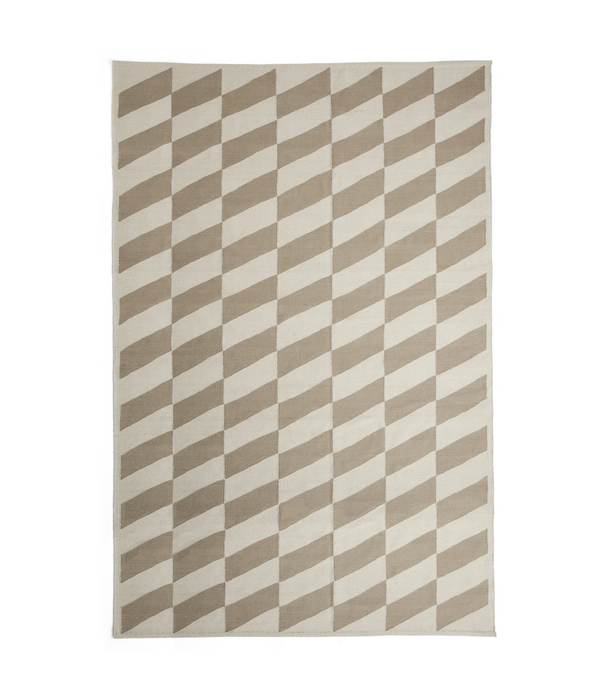 Hay  Shift Kelim Rug Beige / Off-White