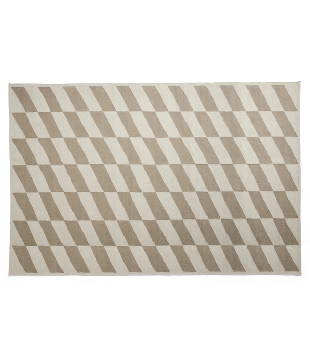 Hay  Shift Kelim Rug Beige / Off-White