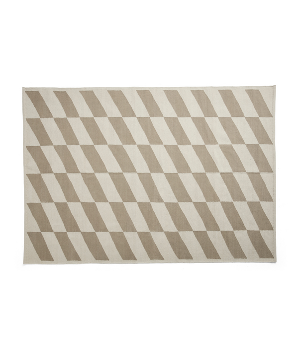 Hay  Shift Kelim Rug Beige / Off-White