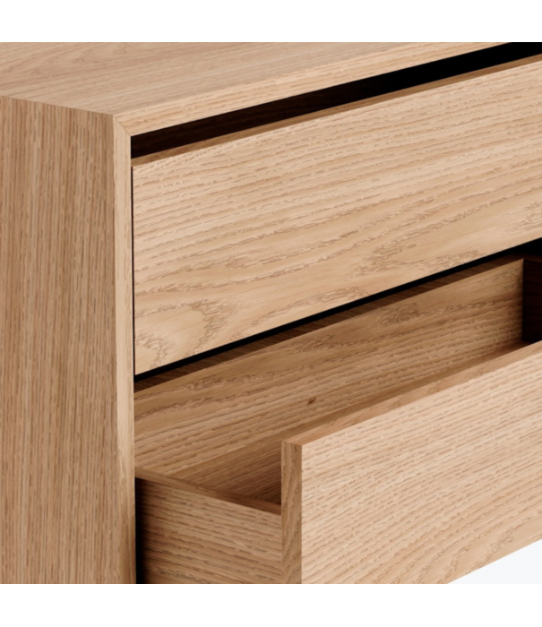 New Works  Wall Cabinet Low with 2 drawers oak Sale