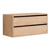 Wandkast Low met 2 lades eiken Sale