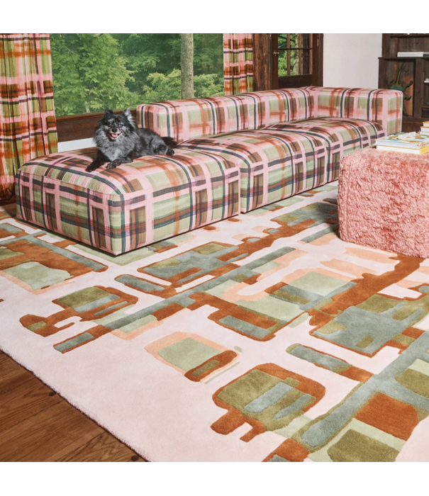 Layered  Collina Strada Rug Garden Pop