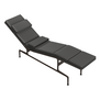 Soft Pad Chaise ES 106 Lounge Chair black, black nero leather