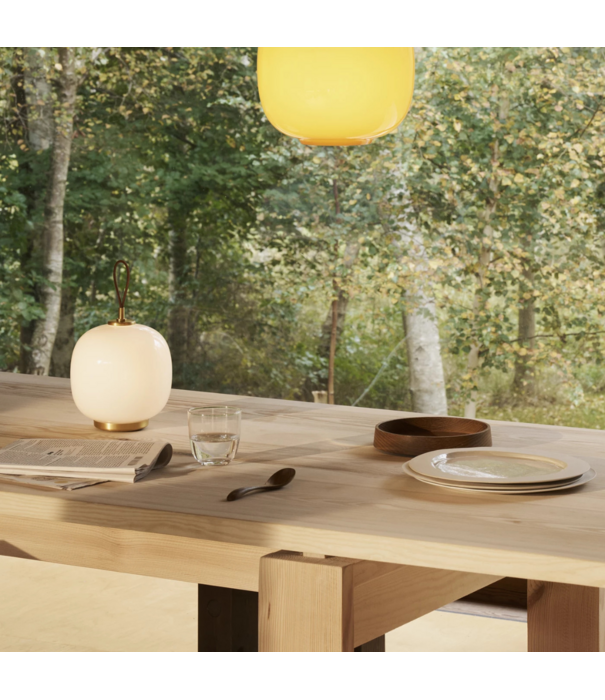 Louis Poulsen  VL45 Radiohus Pendant  pale yellow, brass