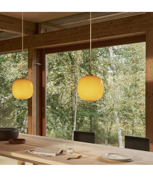 Louis Poulsen  VL45 Radiohus Hanglamp  pale yellow, messing