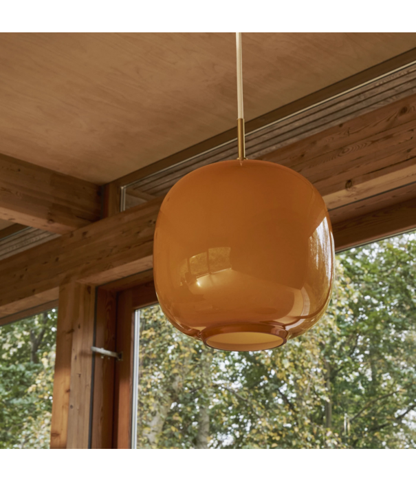 Louis Poulsen  VL45 Radiohus Pendant  pale yellow, brass