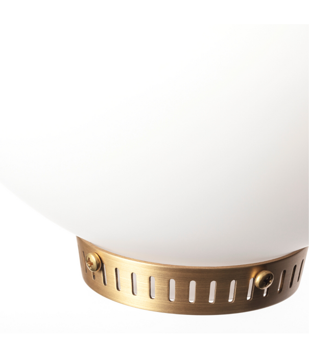 Lyfa  Peanut Pendant opal glass, brass