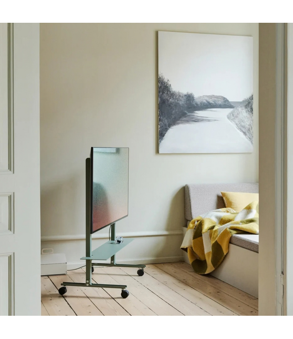 Pedestal Straight Rollin' TV Stand