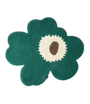 Marimekko Unikko Bath Mat emerald 73 x 74