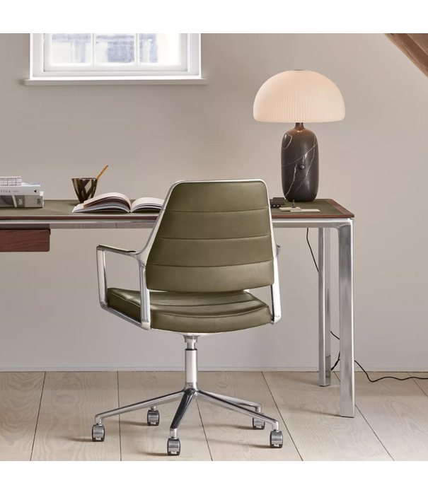 Vipp  432 Work Desk light oak, camel leather
