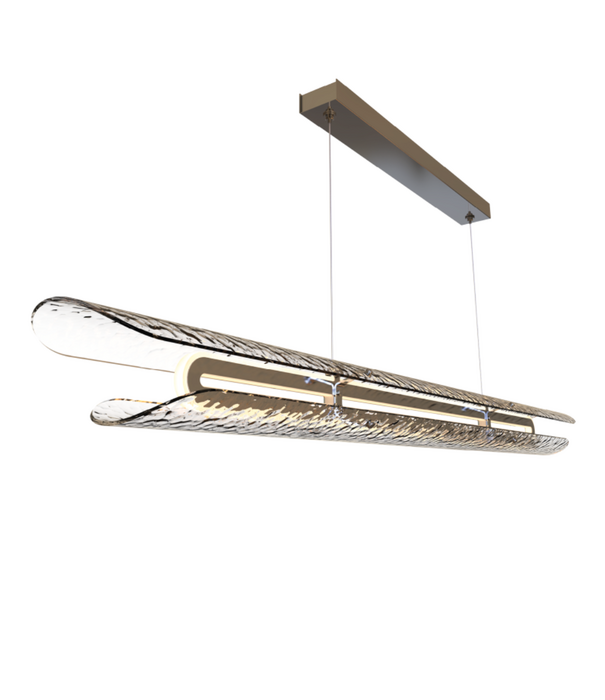 Tonone  Razor Pendant Horizontal / Hammered
