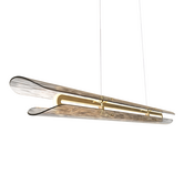 Razor Pendant Horizontal Waves / glass