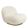 Pacha Lounge Stoel Dora Boucle, pearl gold fixed voet