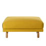 Muuto Rest Poef Hallingdal 457 geel, eiken voet