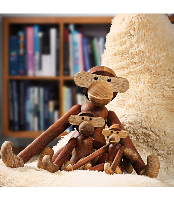 Kay Bojesen  Monkey Small,  teak / limba