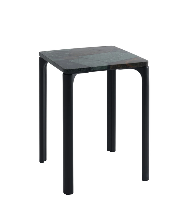 Tom Dixon  Smash Bijzettafel marmer mix, zwart voet