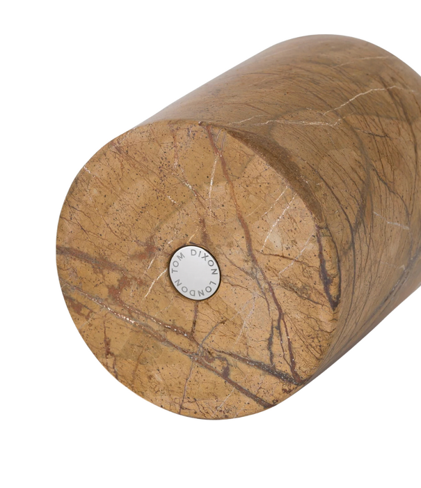 Tom Dixon  Boulder Vase Wide Forest Brown marble