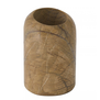 Boulder Vase Wide Forest Brown marble