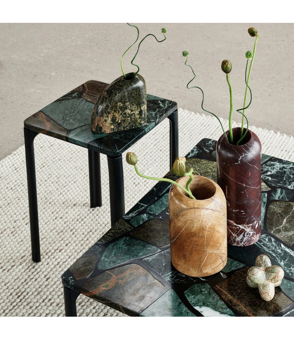 Tom Dixon  Boulder Vaas Stem Green marmer