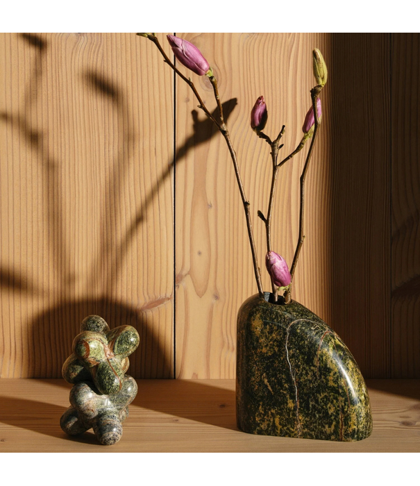 Tom Dixon  Boulder Vaas Stem Green marmer