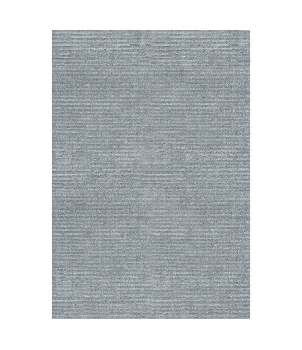 Layered  Drift Wool Rug - Dusty Blue