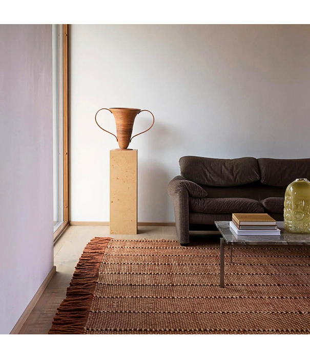 Layered  Layered x Massproductions Cord  Rug Blue Brown