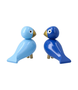 Winter Birds Liliput blue, blue - light blue