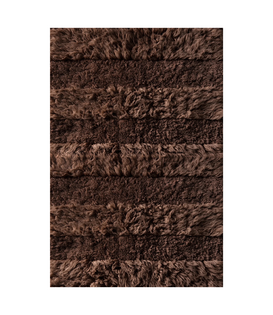 Shaggy Stripe Vloerkleed chocolate