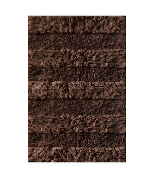 Shaggy Stripe Vloerkleed chocolate