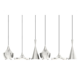 Unbeaten Linear Hanglamp Systeem, geborsteld aluminium