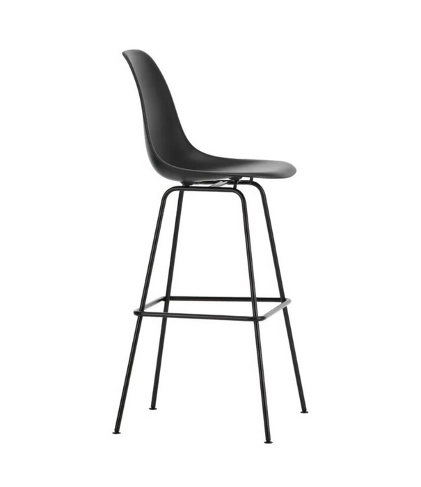 Vitra  Eames Plastic Barkruk High, zwart onderstel