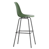 Eames Plastic Barkruk High, zwart onderstel