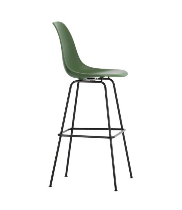 Vitra  Eames Plastic Barkruk High, zwart onderstel