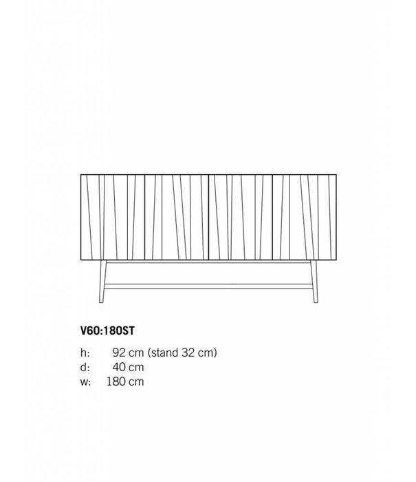 Asplund  Asplund: Vass 60:180 dressoir met eiken stand