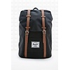 Black and brown backpack