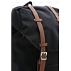 Black and brown backpack