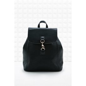 Small black backpack with product options