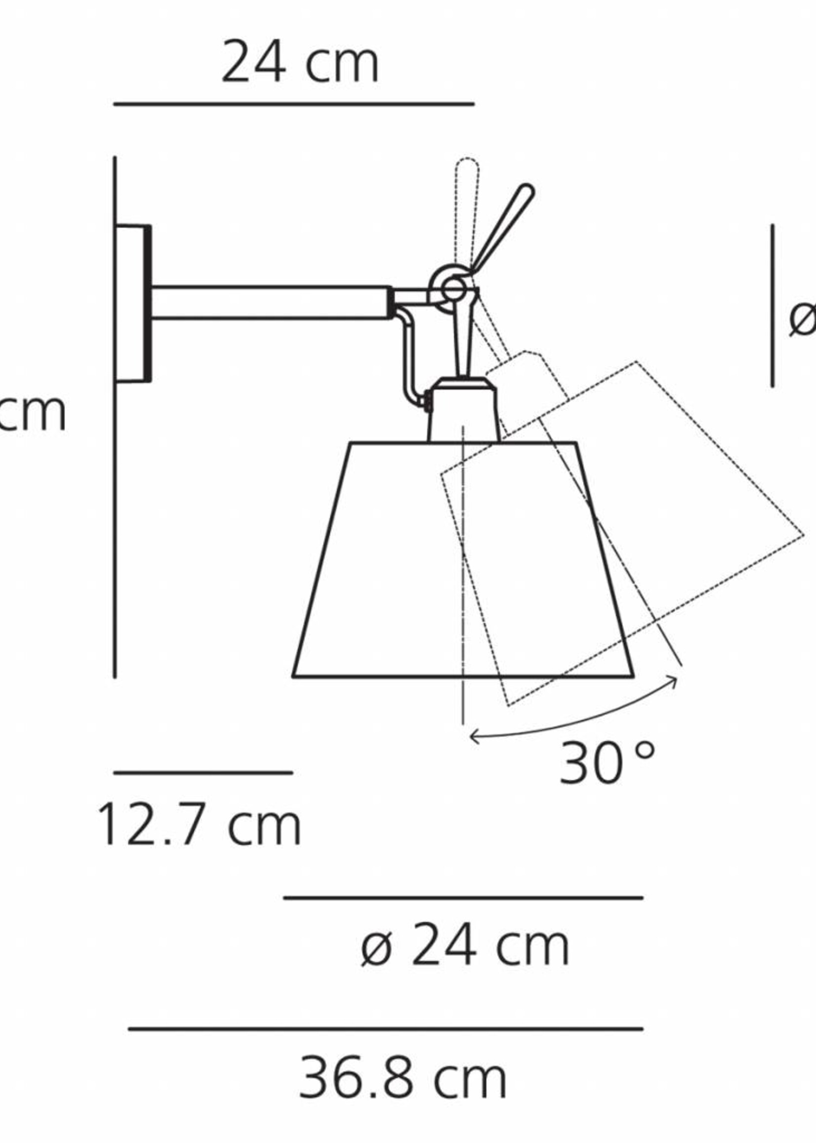 Artemide Tolomeo Diffusore 24 wandlamp