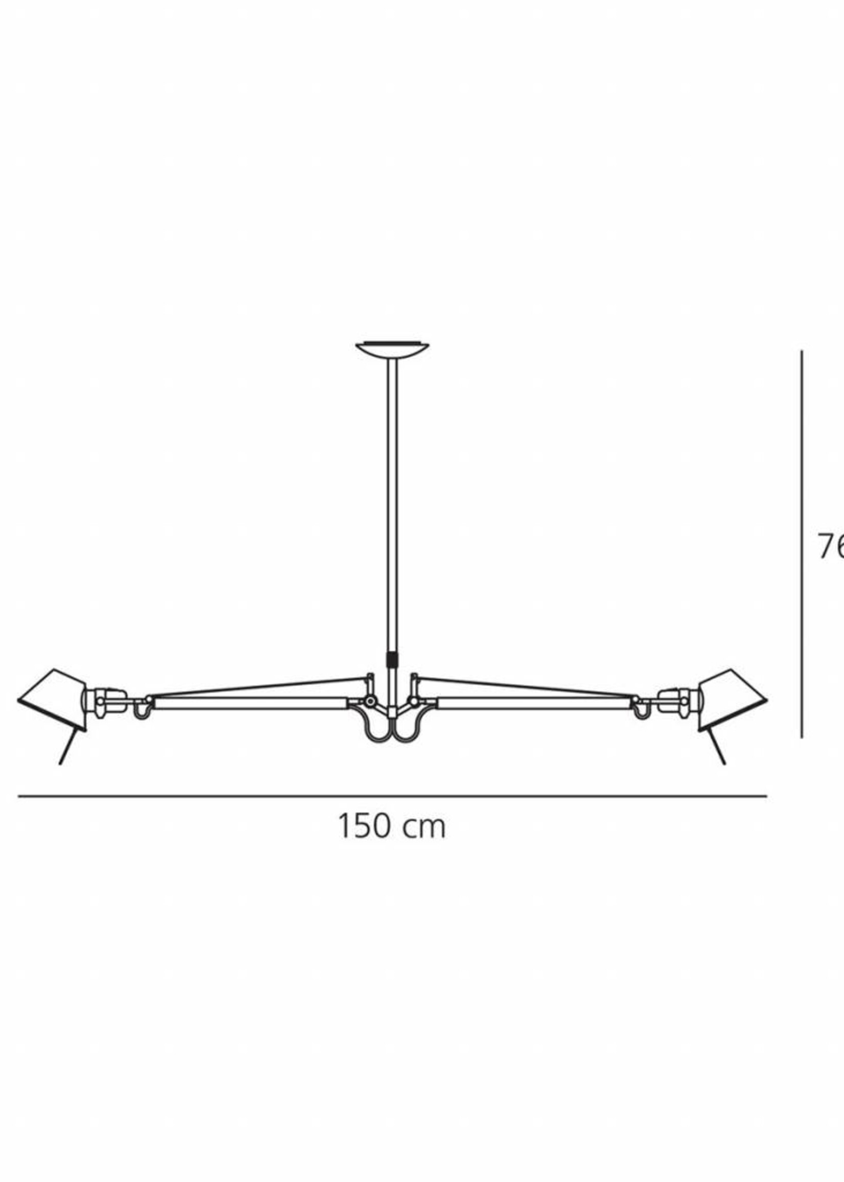 Artemide Tolomeo Due Bracci hanglamp