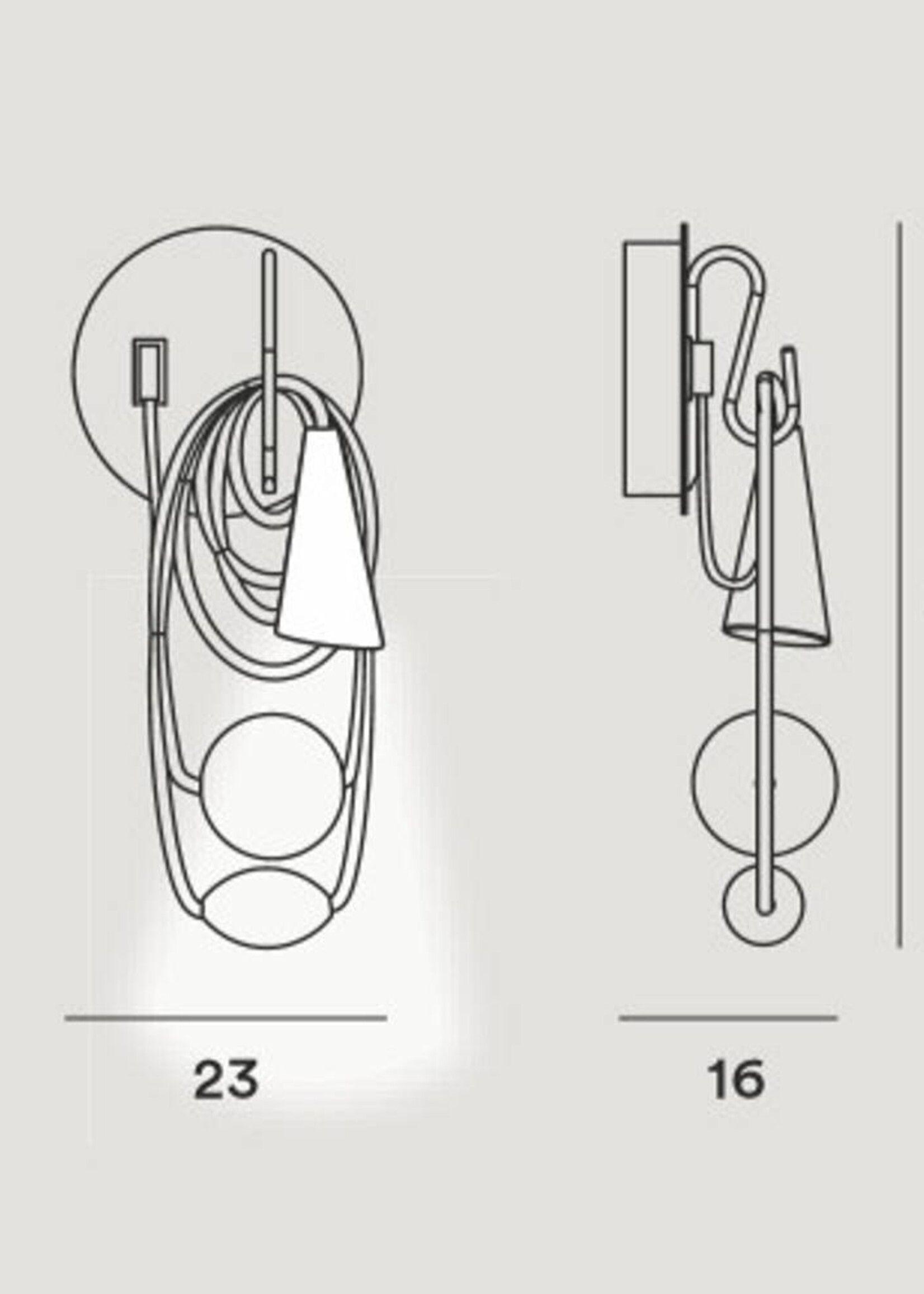 Foscarini Filo wandlamp