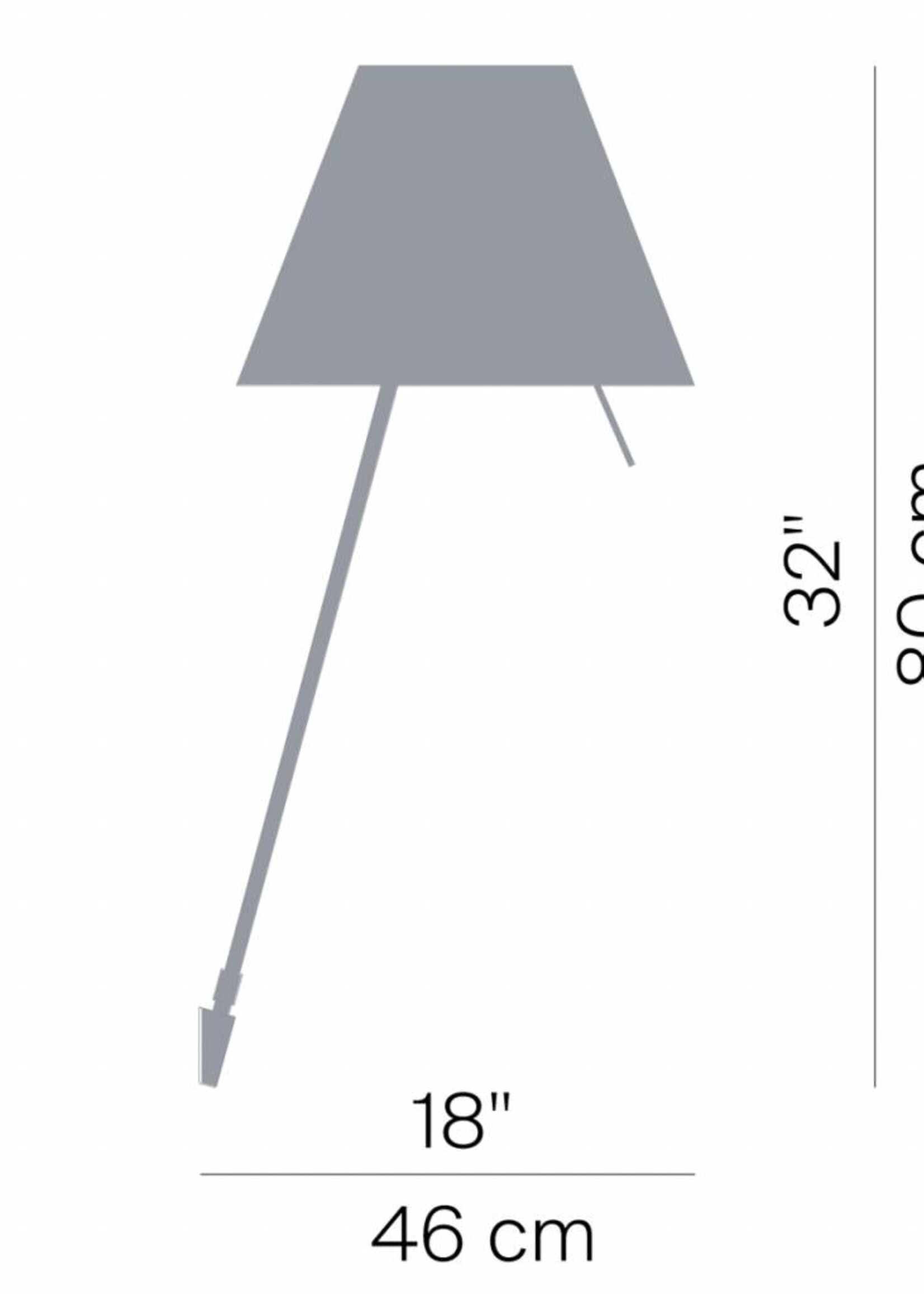Luceplan Costanza fixed wandlamp