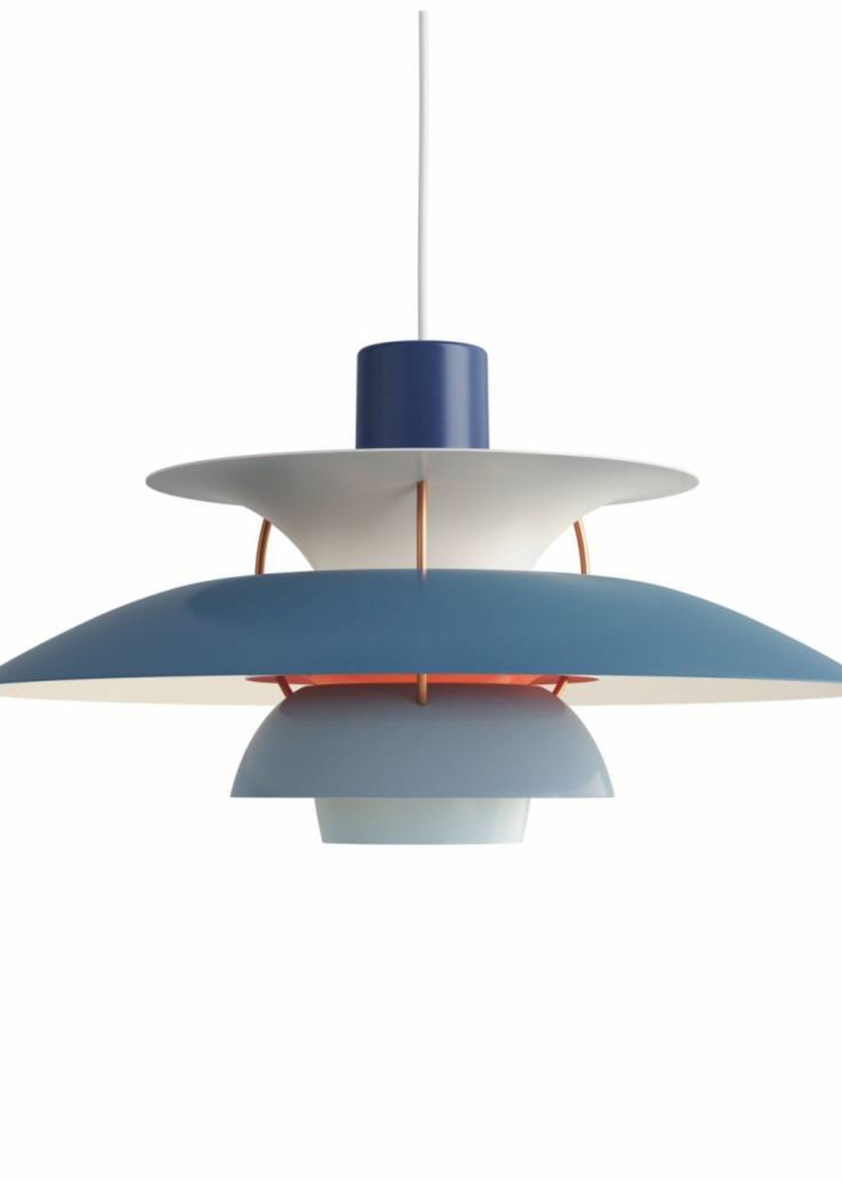 Louis Poulsen PH 5 hanglamp. Blauw
