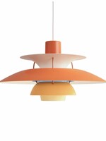 Louis Poulsen PH 5 hanglamp. Oranje