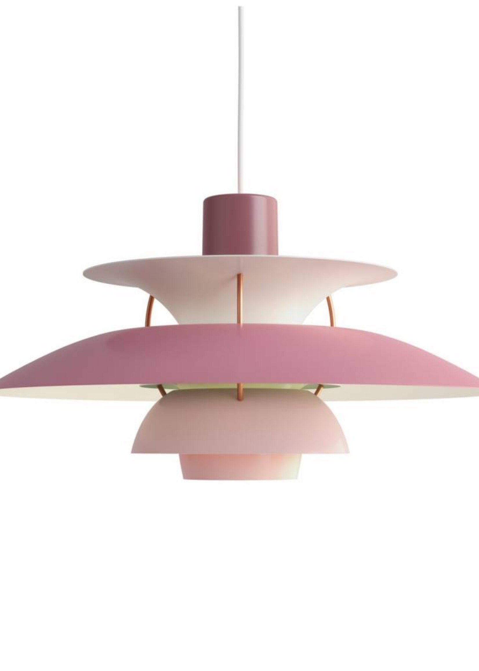 Louis Poulsen PH 5 hanglamp. Rose