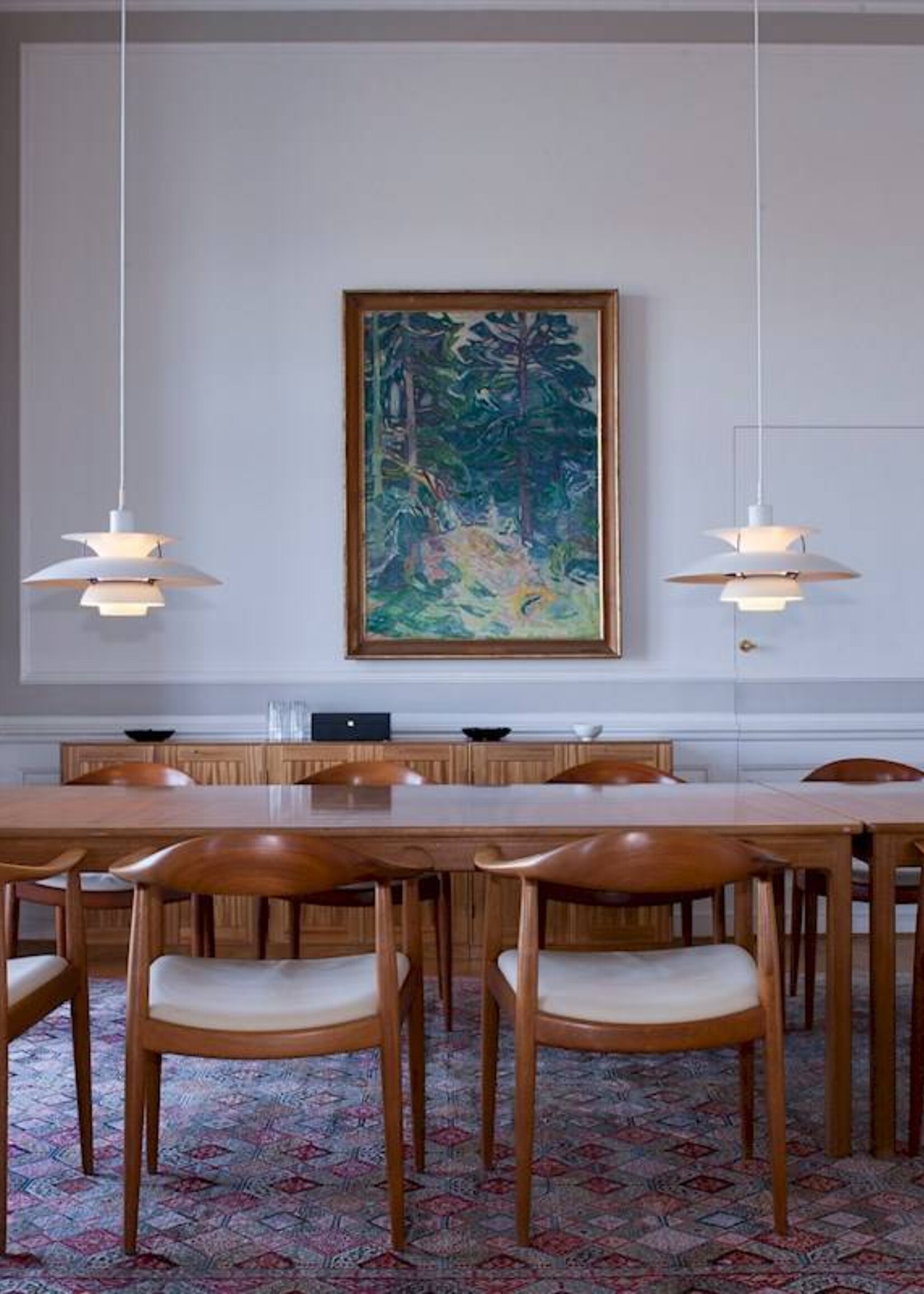 Louis Poulsen PH 5 hanglamp. Rose