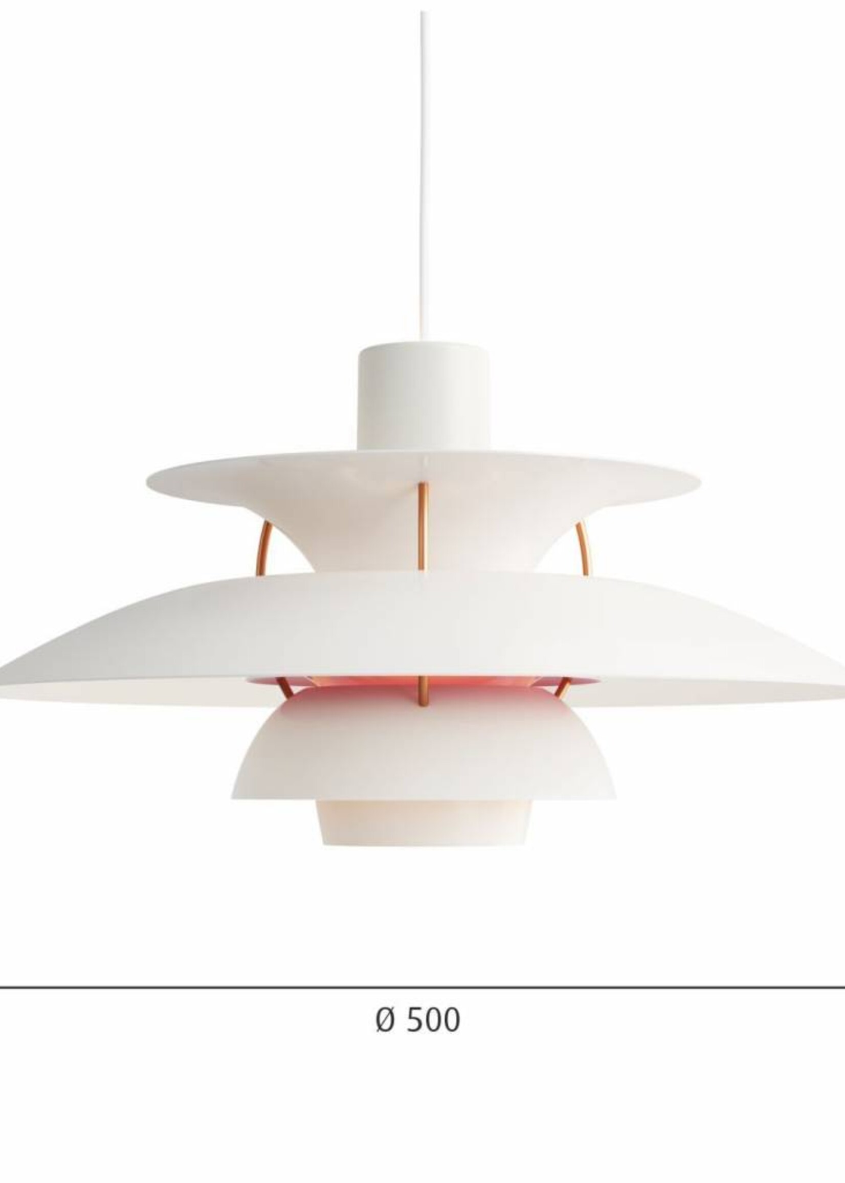 Louis Poulsen PH 5 hanglamp. Wit