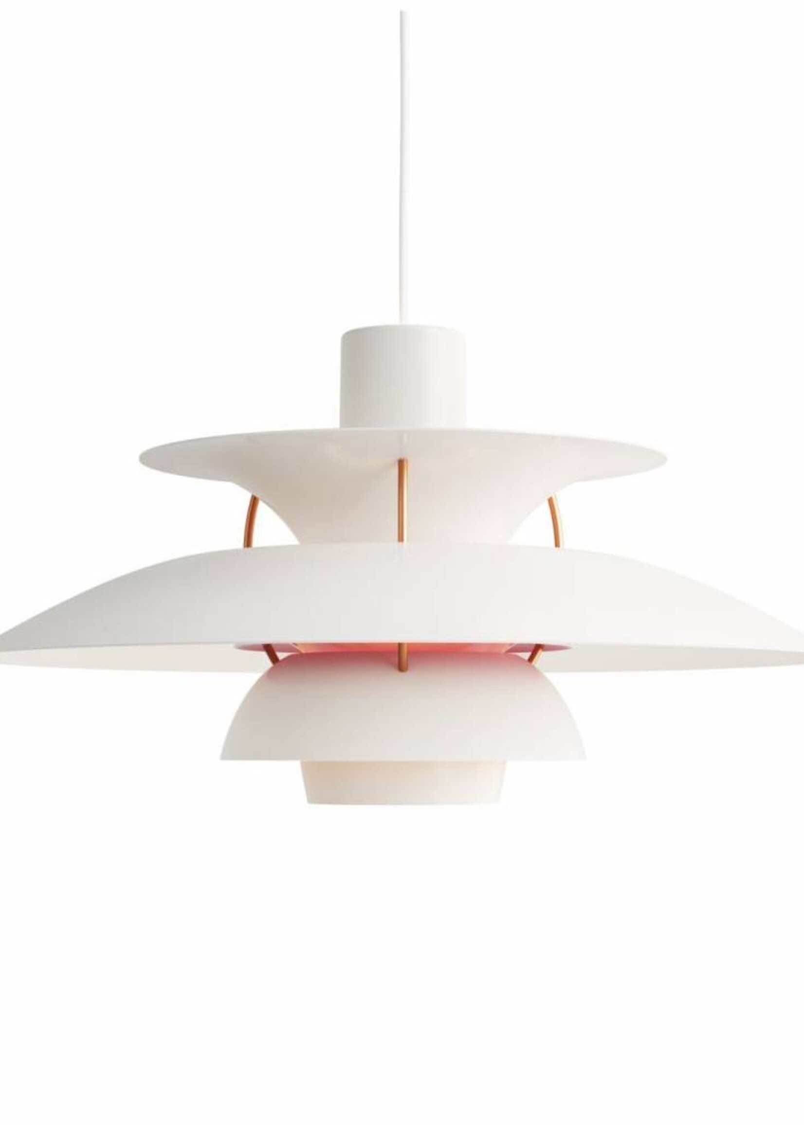 Louis Poulsen PH 5 hanglamp. Wit